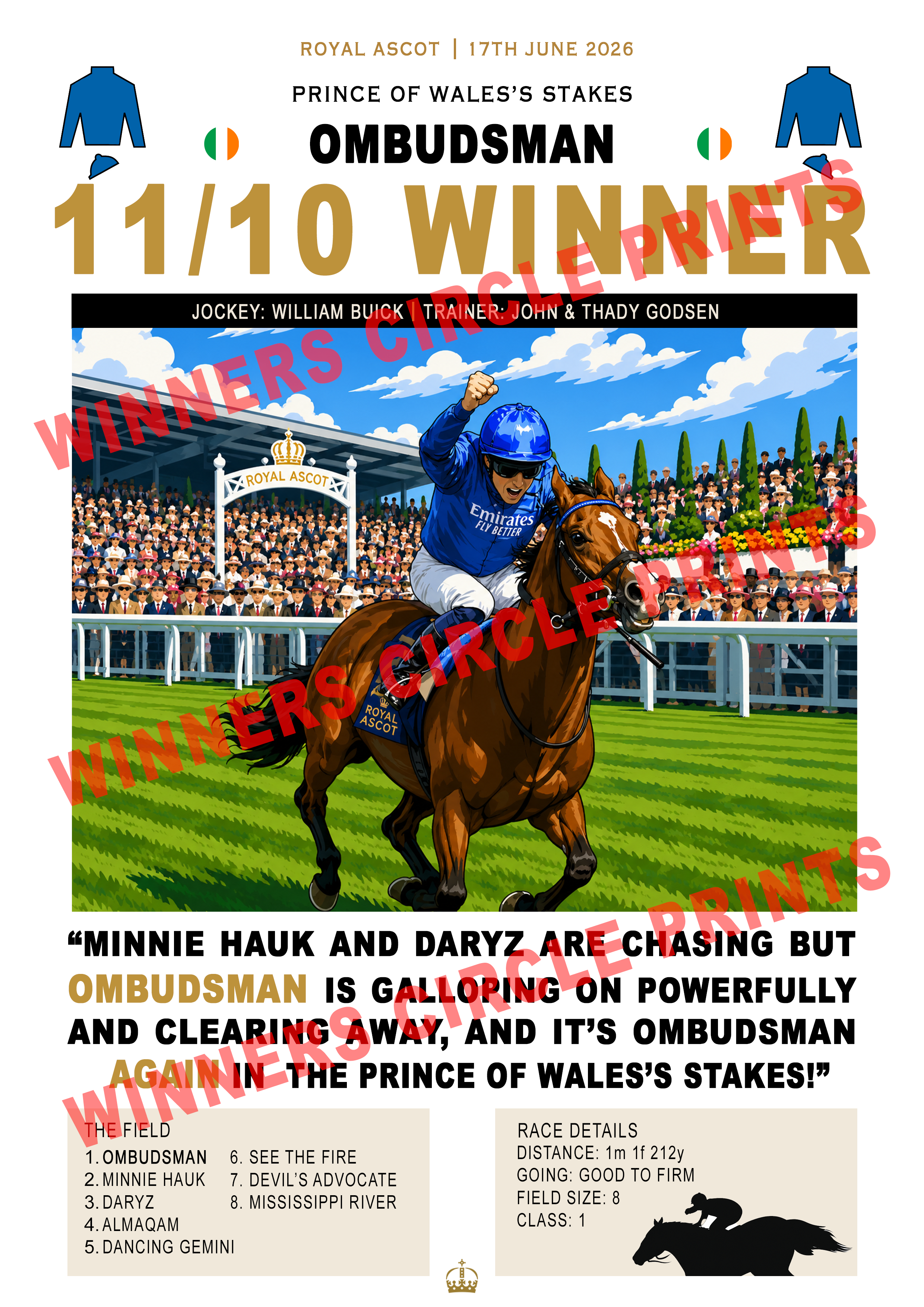 Ombudsman Prince of Wales's Stakes Print (Digital)