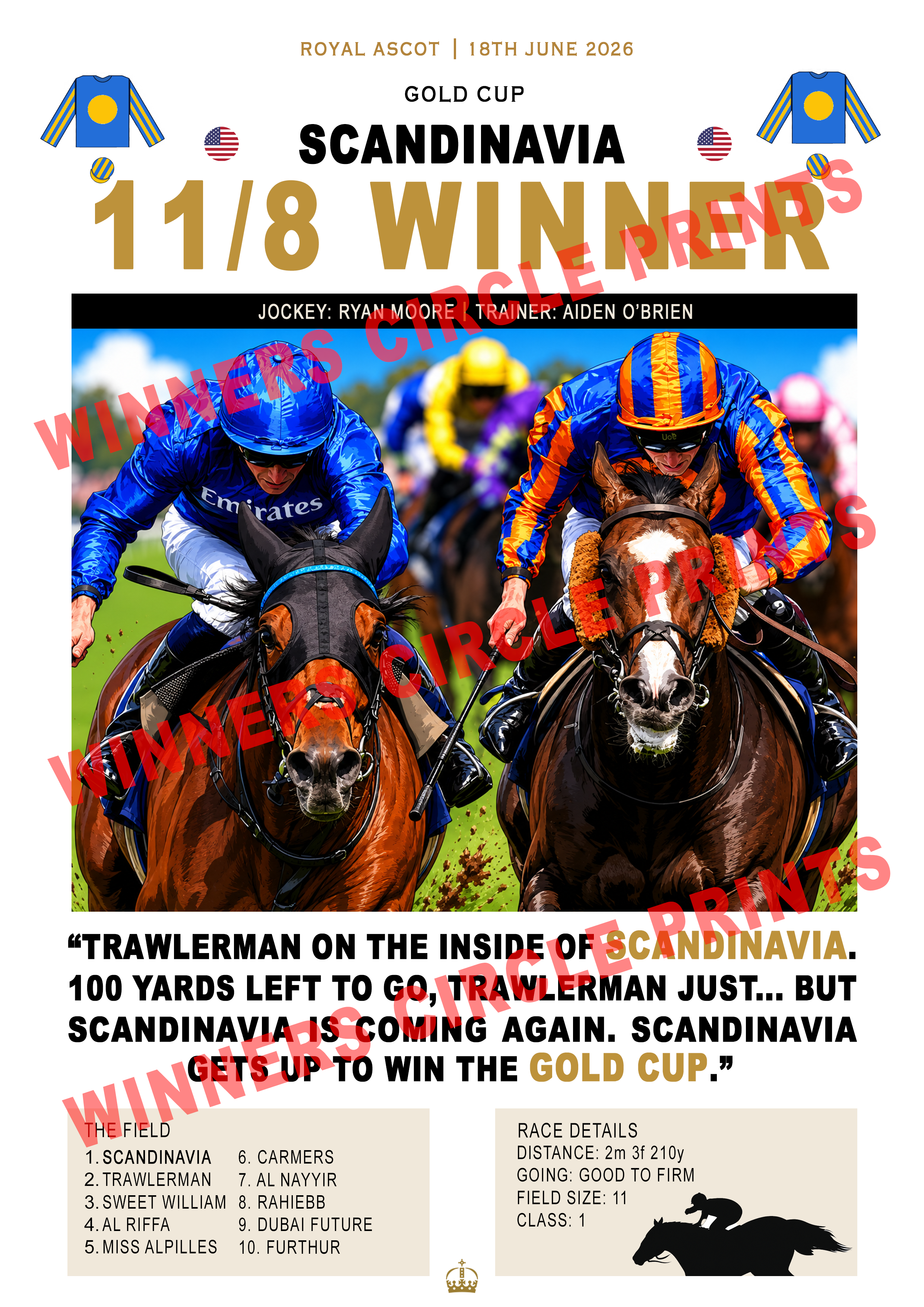Scandinavia Gold Cup Print (Digital)