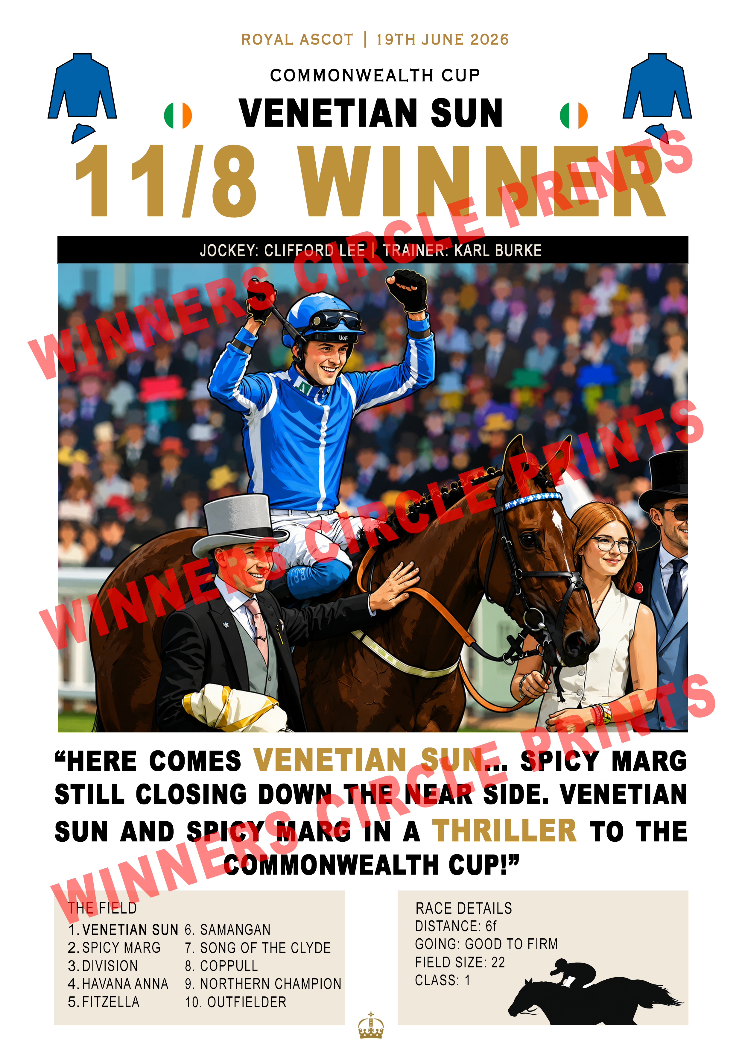 Venetian Sun Commonwealth Cup Print (Digital)